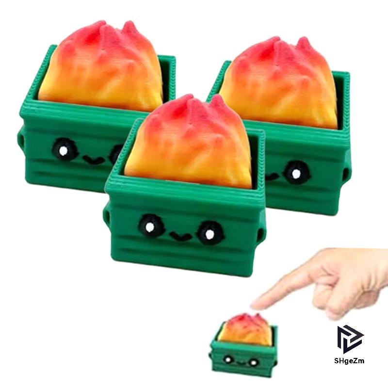 [SHgeZm] 3 chiếc Dumpster Fire Clie Fidget Hỗ trợ cảm xúc Bàn làm việc văn phòng Bàn phím Fidget Cli