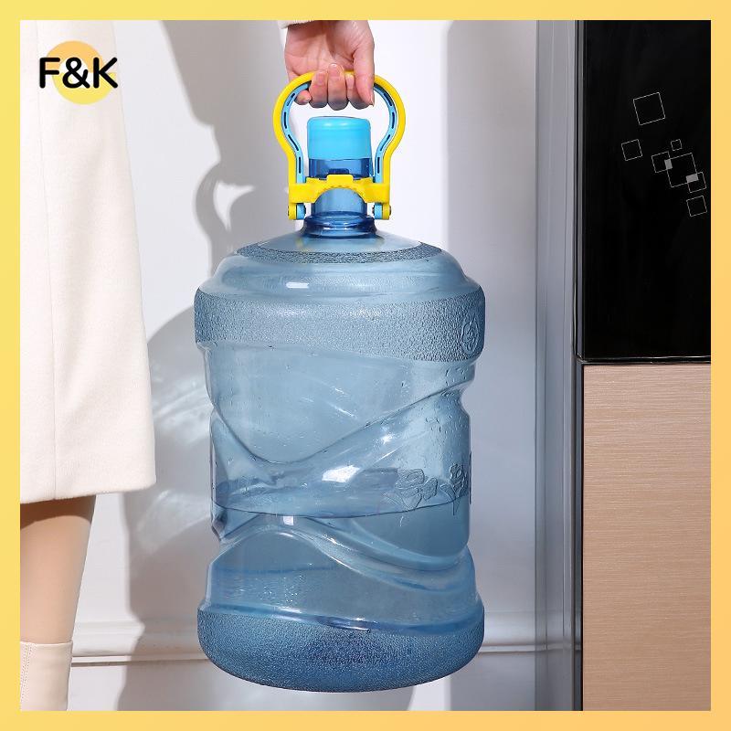 F & K Bình đựng nước đóng chai bằng nhựa Buet Tay cầm Thier Carry Handle Buets Tool Water Upset Bott