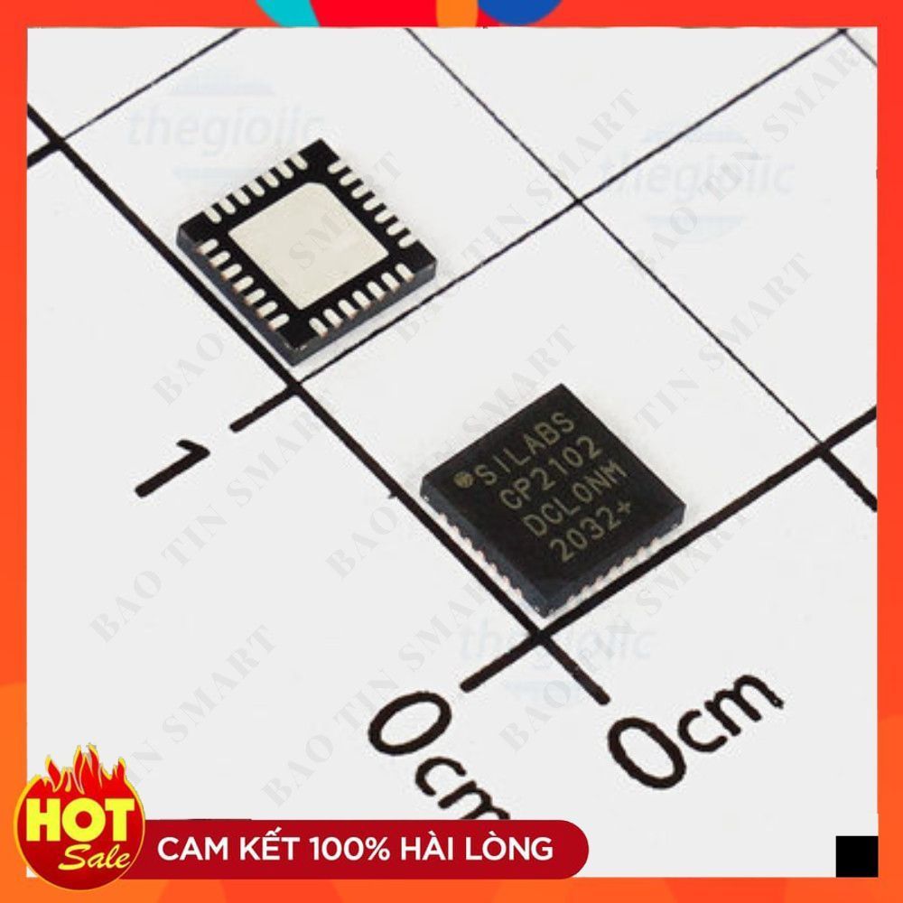 CP2102 IC USB Controller 12Mbps 28-QFN ChipViet Store