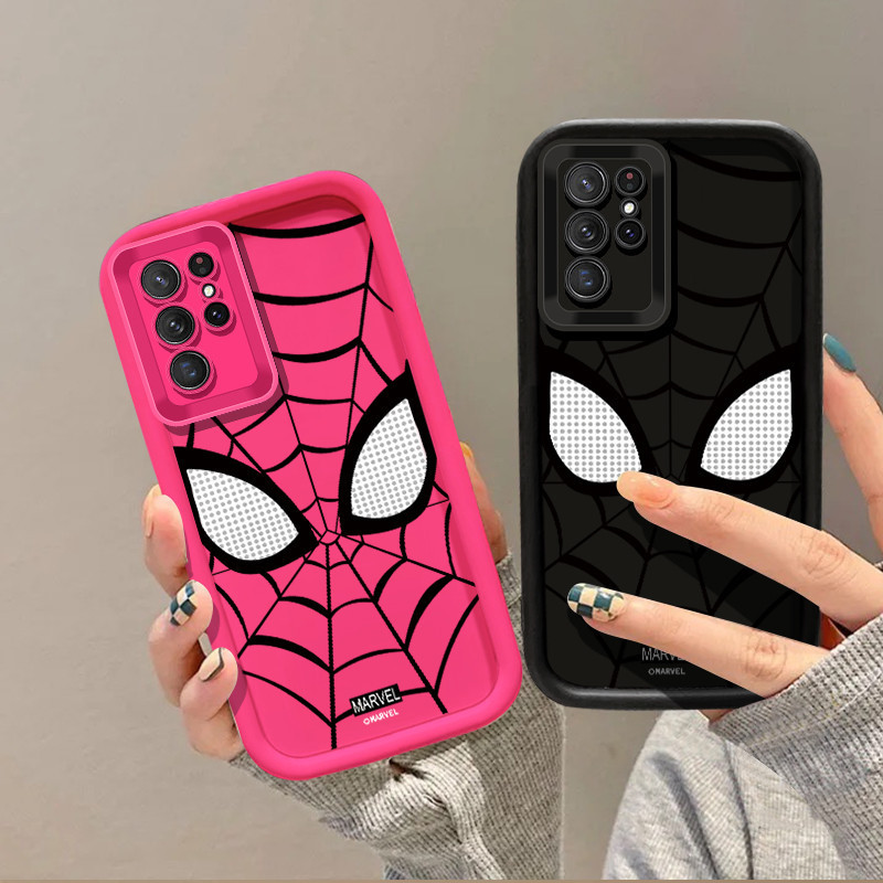 Mặt nạ người nhện mát mẻ Ốp điện thoại cho Samsung Galaxy S21 Ultra S22 Ultra S24 Ultra S24 Plus S30