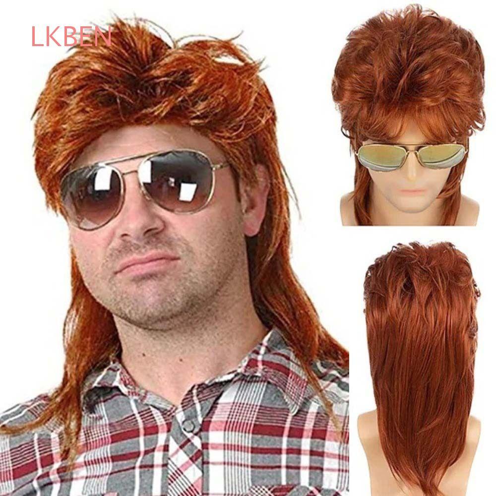 Cosplay Trang Phục Tóc Giả Retro - Tóc Tổng Hợp Mullet Xoăn, Style 70s & 80s Cho Tiệc Carnival Disco