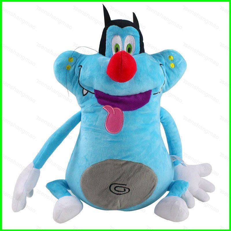 PS1 37CM Oggy et les cafards Hoạt Hình Đồ Chơi Nhồi Bông Mặt Dây Chuyền anime Đồ Chơi Mềm Dễ Thương 