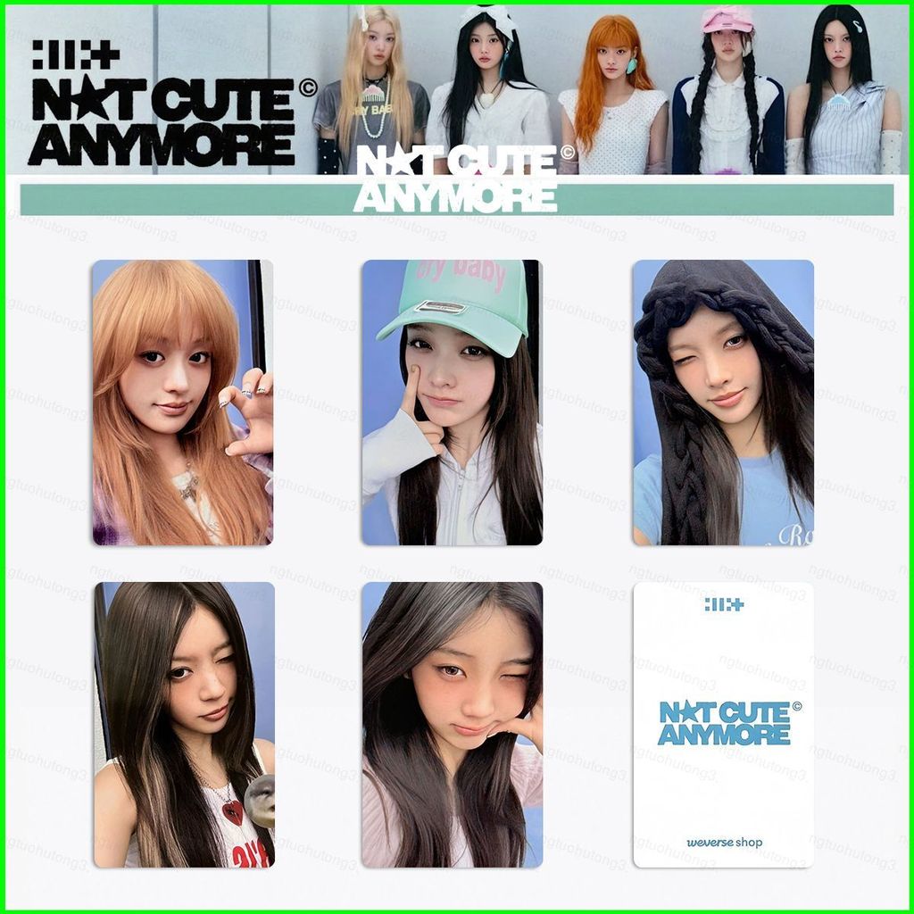 HT3 5 Cái / bộ ILLIT LOMO Card YUNAH MOKA Album KHÔNG DỄ DÀNG Bưu Thiếp Bộ Sưu Tập Ngôi Sao Ngoại Vi