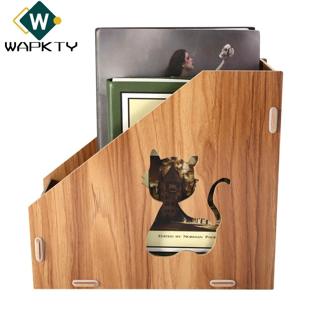 WAPKTY Magazine File Organizer, Máy phân loại tài liệu để bàn tiết kiệm không gian bằng gỗ, Phụ kiện