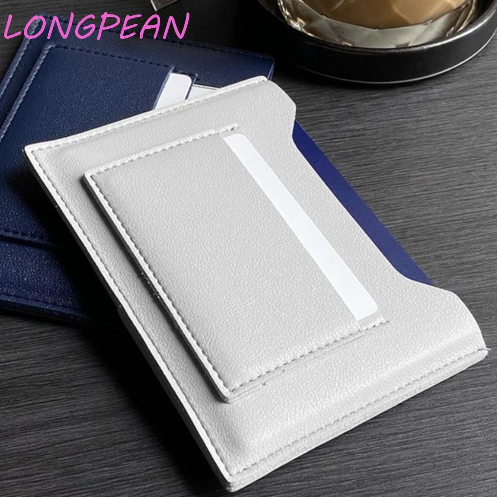 Vỏ hộ chiếu LONGPEAN, Hộp đựng thẻ da PU Check-in trên máy bay, Kẹp hộ chiếu màu trơn sáng tạo Thư m