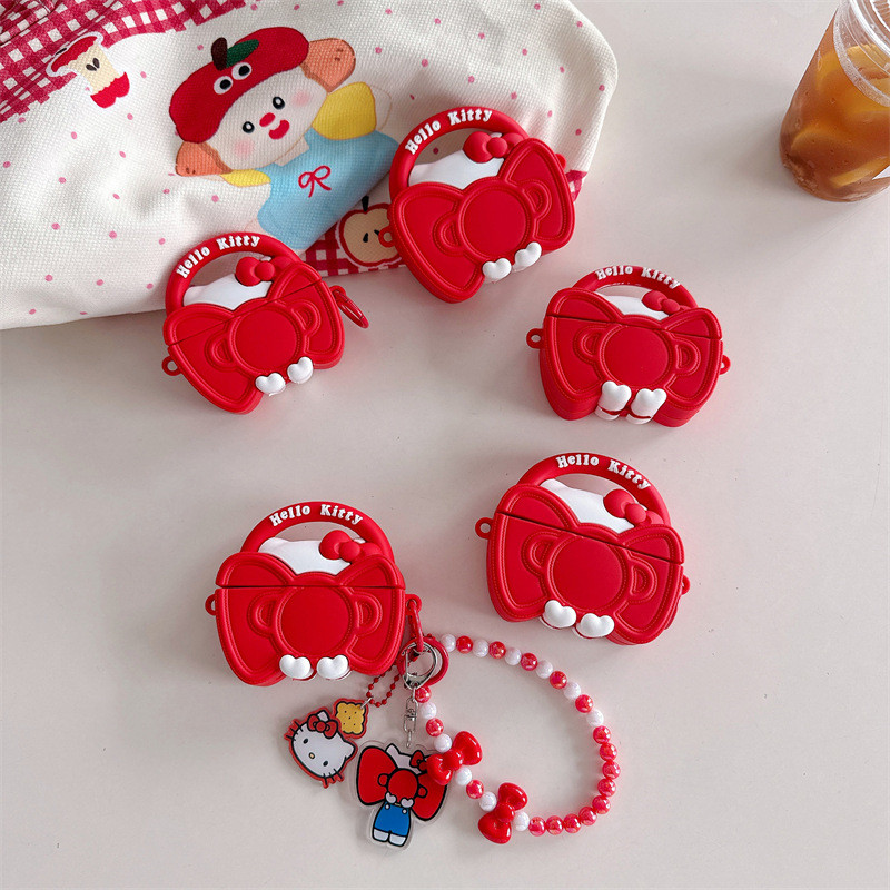 Túi Nơ Độc Đáo Mới Thích Hợp Cho Apple AirPods2 / 3 / 4 Vỏ Tai Nghe Silicon Thế Hệ Apple Pro2 / 3