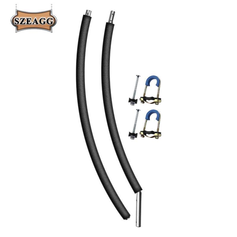 Hai Phần Trampoline Cực Với Bộ Phận Tay Xốp Cho 10ft-16ft Trampoline Cong Cực