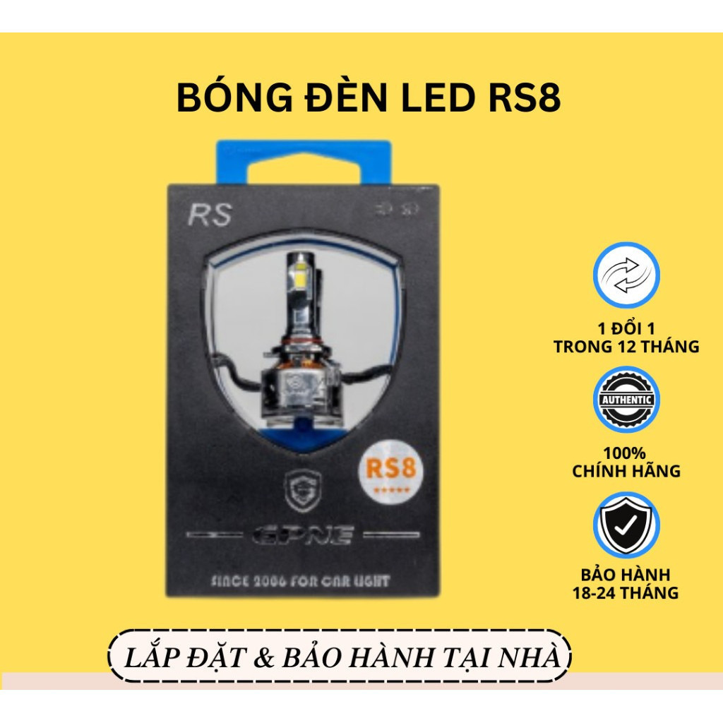 New   BÓNG LED GPNE RS8 - Tăng Sáng Mạnh Mẽ
