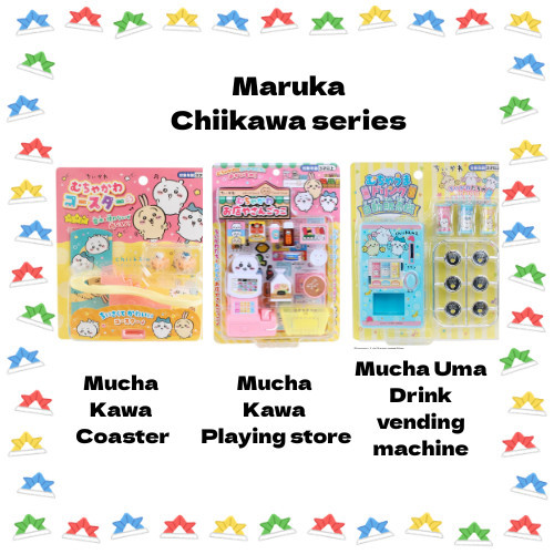 【DIRECT FROM JAPAN】Maruka Chiikawa Mucha Kawa Coaster / Mucha Kawa Playing store/ Mucha Uma Drink ve
