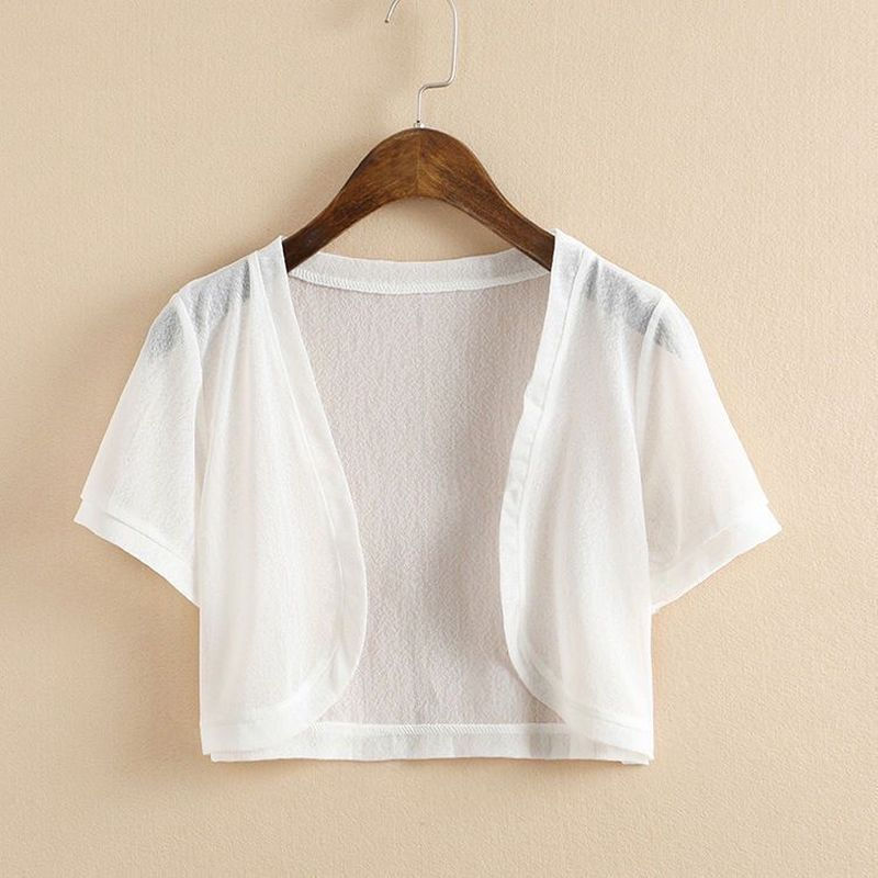 Nữ Cardigan Blazers Tay Ngắn, Khăn Choàng Lưới Bolero, Phong Cách Filipiniana Thanh Lịch