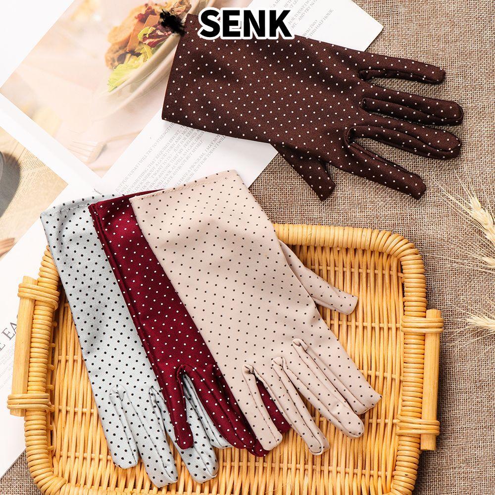 Găng tay chấm SENK Lady Girl Soft Fashion Full Finger Mittes