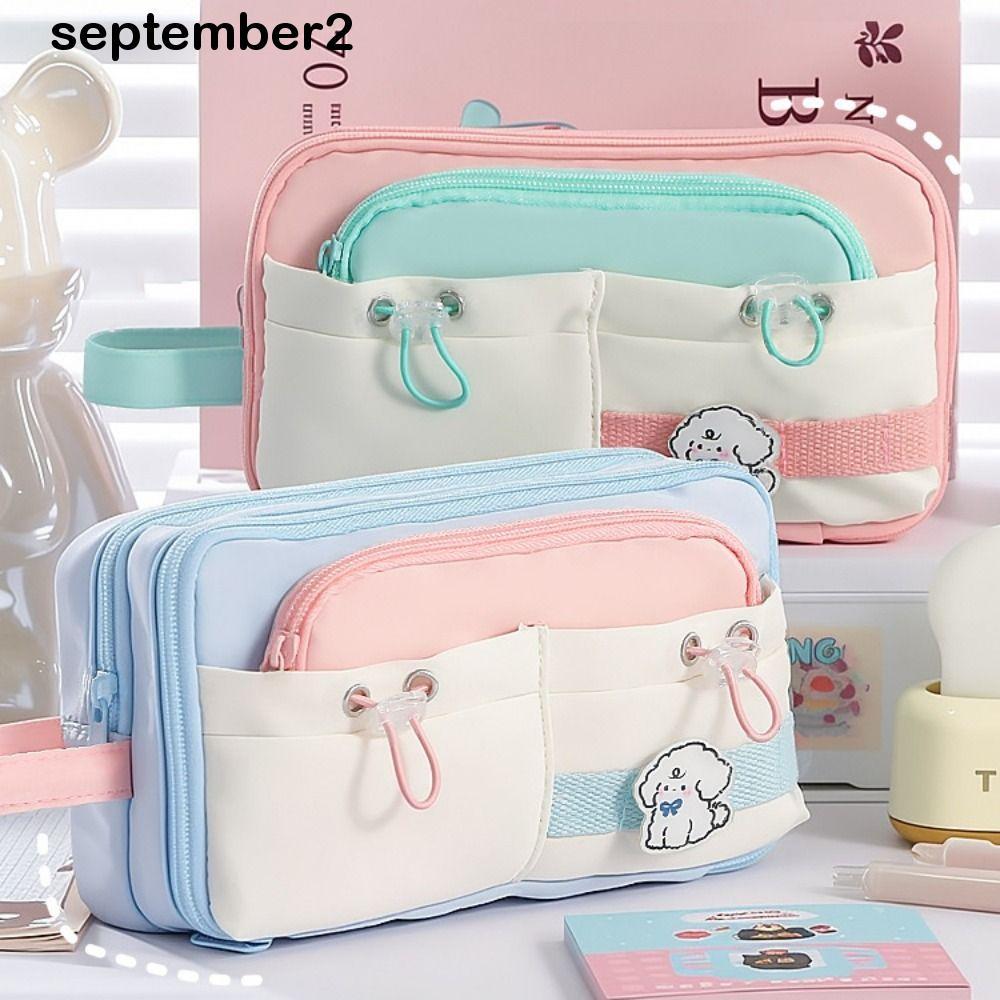 Hộp đựng bút chì dành cho sinh viên SEPHL, Túi đựng bút chì dễ thương INS Flip Style, Kawaii Canvas 