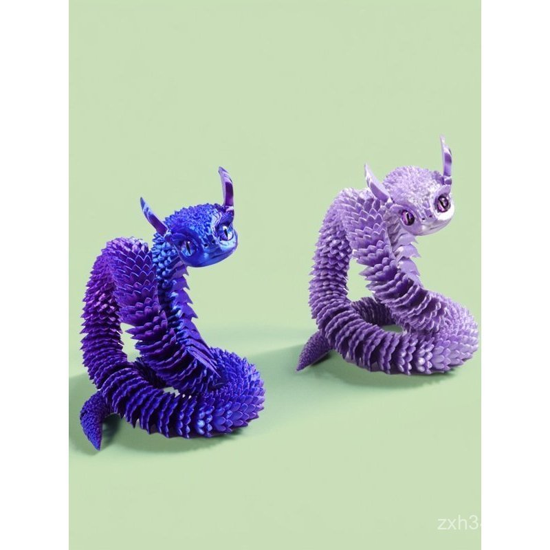 In 3D Nuốt Python Medusa Đồ Trang Trí Thủ Công Bán Chạy Nuốt Nhiều Màu Sắc Python Tặng Người Ảnh Hưở