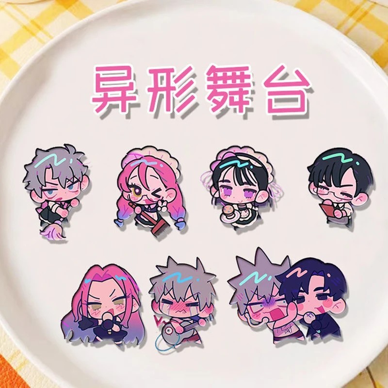 Huy hiệu cài áo Pin cài cặp Alien Stage Ivan Till Mizi Sua Luka Hyuna Mica Chibi Badge phụ kiện Anim