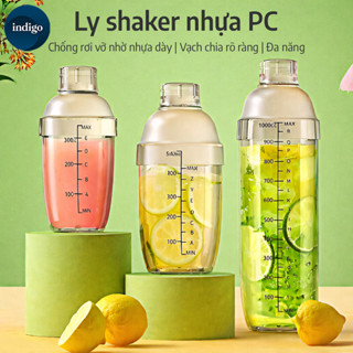 Bình Lắc Shaker Nhựa 350ml - 500ml - 700ml,Bình shaker pha trà thủ ,Vạch Đậm Cao Cấp,Bình Lắc Pha Chế Shaker Cocktail