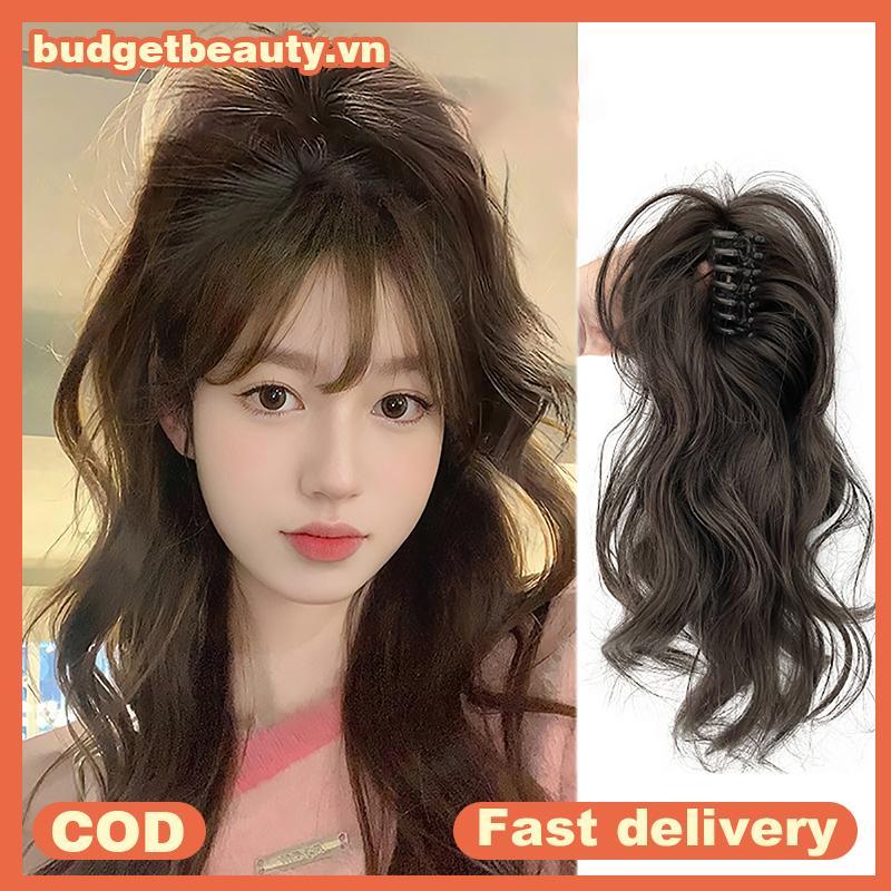 BUDGET Kẹp móng vuốt xoăn ngắn đuôi ngựa- Đen.