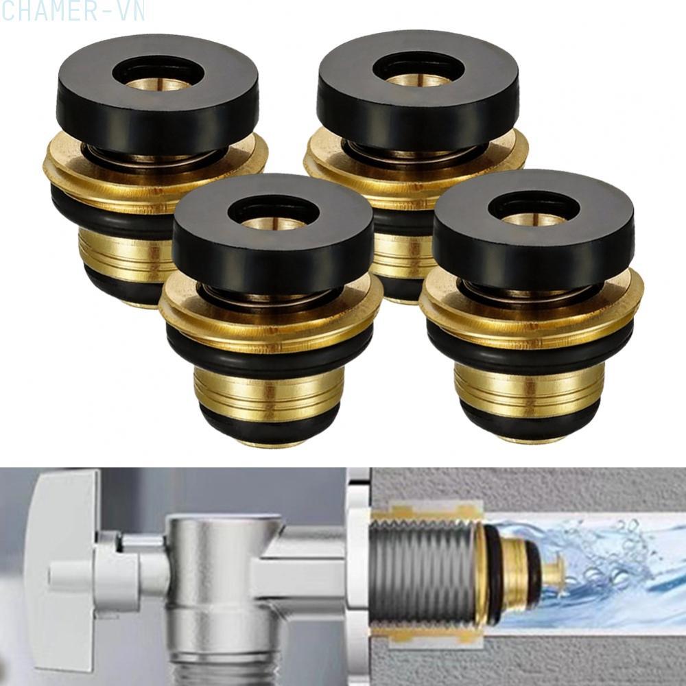 【CHAMER】Brass Angle Valve Brass Construction Precision Threads Weldless Installation【HomeLiving】