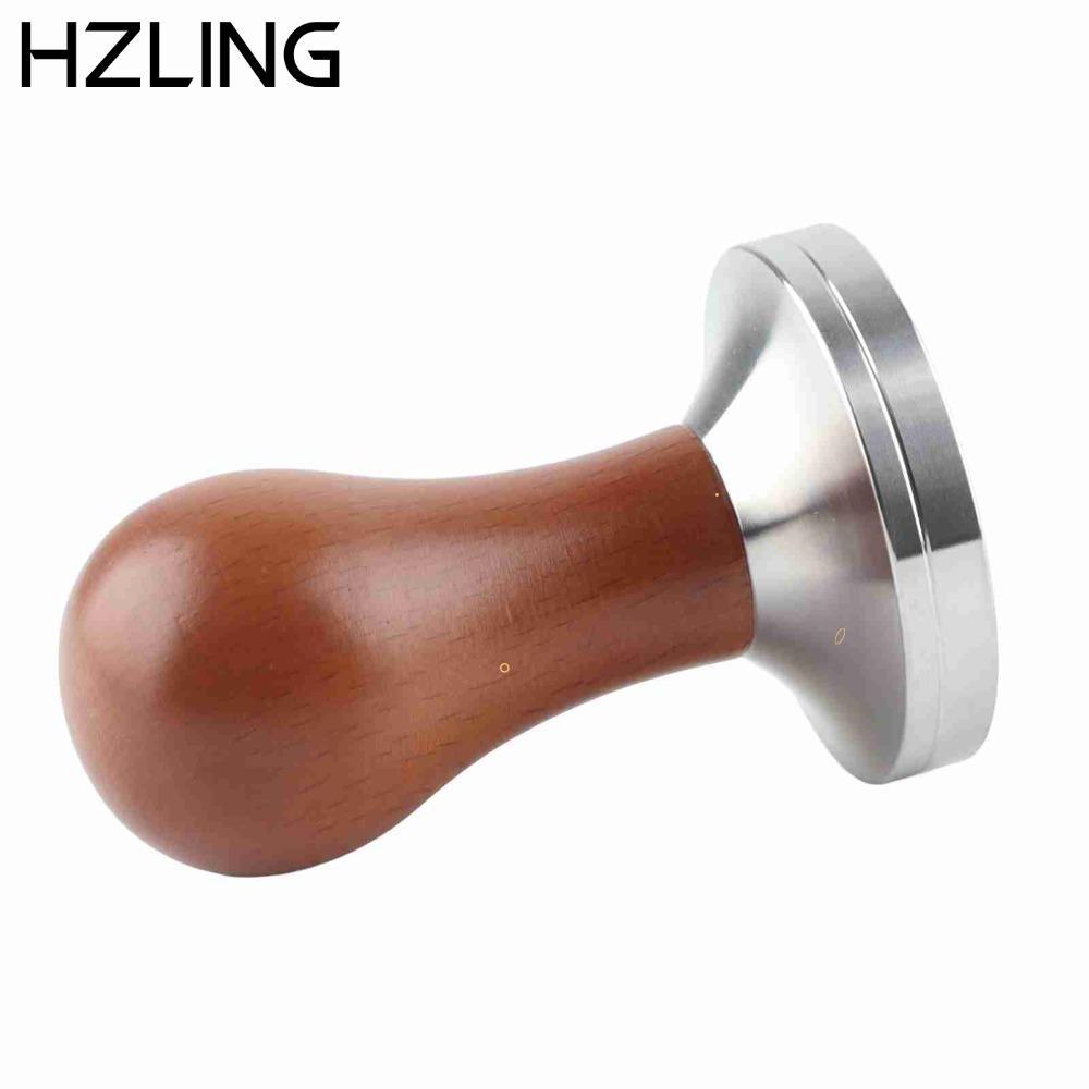 Kẹp cà phê HZLING, Tay cầm tiện dụng 58mm Đế phẳng Espresso Tamper, Dụng cụ Barista chuyên nghiệp Đế