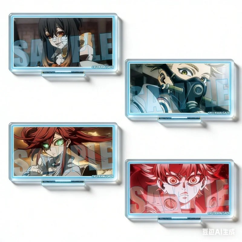 Mô hình Standee Anime Gachiakuta nhân vật Rudo Enjin Riyo Amo acrylic trang trí bàn học quà tặng fan