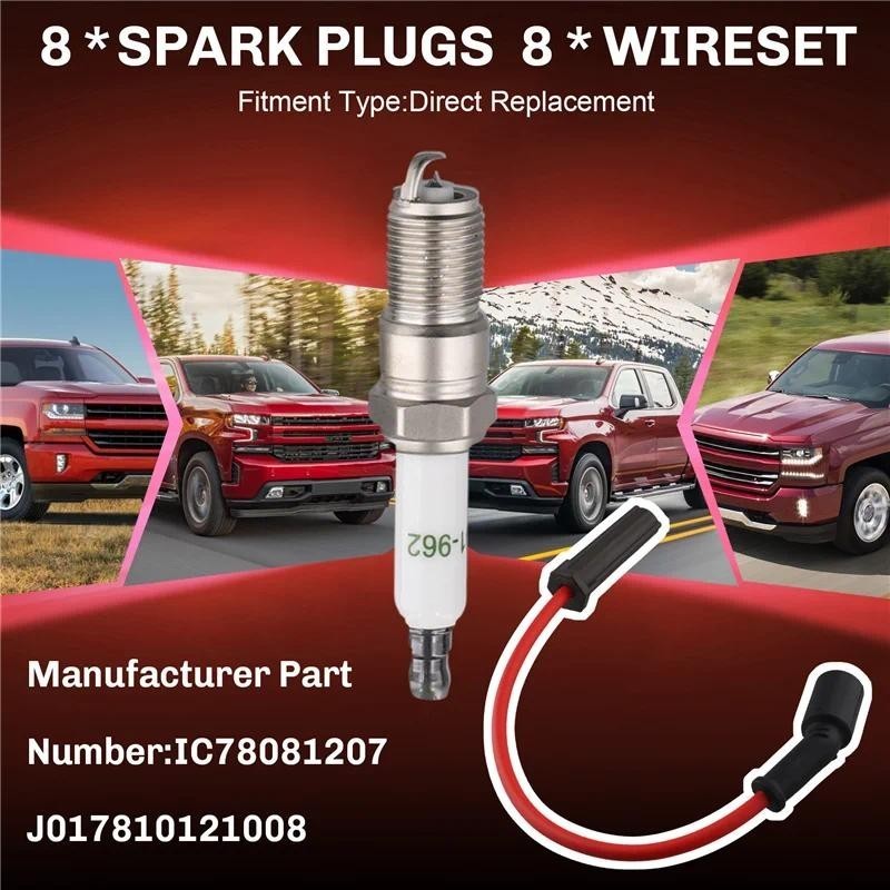Bugi ABLZ-8X & Dây Đánh Lửa 8X Cho GMC Cadillac Hummer 5.3L 6.0L V8 9748HH