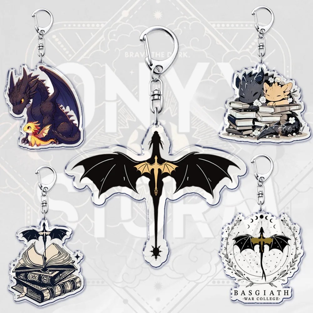 Móc khóa Mica Acrylic Fourth Wing Iron Flame Onyx Storm Rồng Tairn Andrana Violet Sorrengail Xaden R
