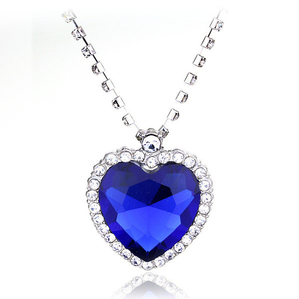 silver necklace necklace pearl necklace Châu Âu Mỹ Đại Dương Series Trang Sức Thời Trang Ocean Blue 