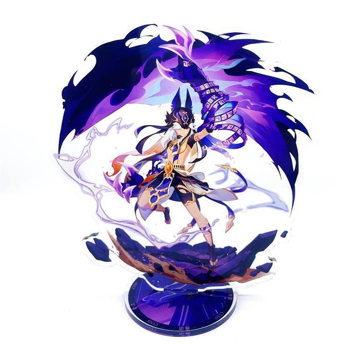 Anime Figure Genshin Impact Furina Arlecchino Yae Miko Yelan Acrylic Stand Model Plate Desk Decor St