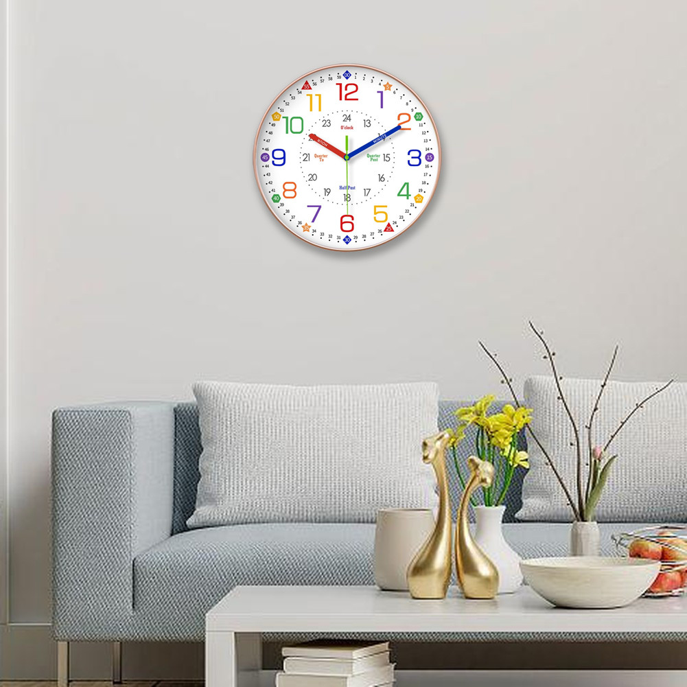Children's Wall Clock 10 Inches Clock 12 Inches Clock Battery Not Included