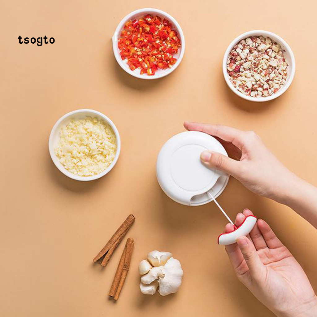 [TS] Máy Xay Tỏi Không Điện Tỏi Máy Xay Chế Biến Thực Phẩm Kéo Xay Thép Không Gỉ Tỏi Ớt Gừng Máy Xay Rau Lưỡi Kép Dễ Dàng Nhà Cho Đông Nam