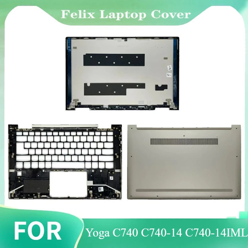 Dành Cho Yoga C740 C740-14 C740-14IML LCD Bakc Cover / Ốp Lưng Trên Palmrest Cover / Ốp Lưng Đáy Vàn