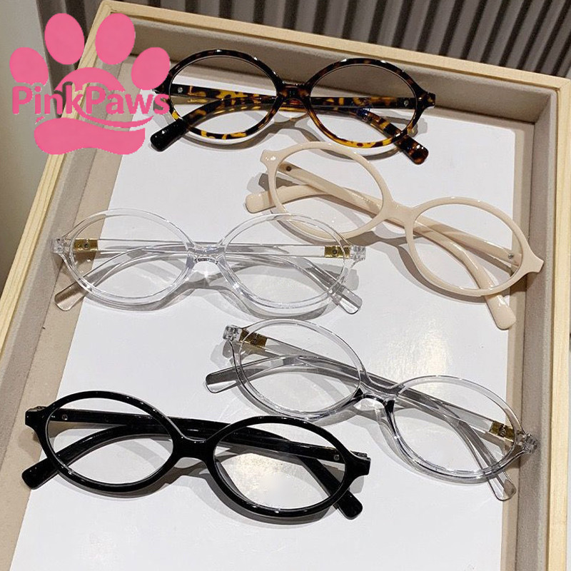 Kính gọng oval kính gọng nhỏ kính chống ánh sáng xanh kiểu retro