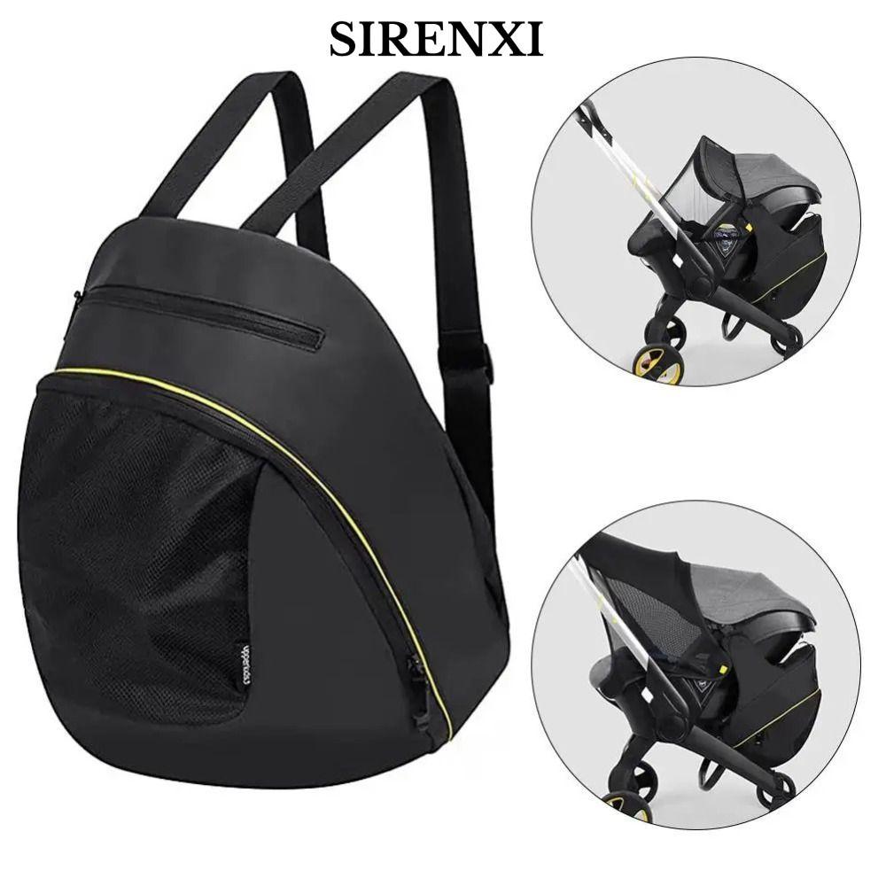Túi Tã SIRENXI, Túi Bảo Quản Mẹ Đen Dung Tích Lớn, Xe Đẩy Doona Bảo Quản Chống Nước 2 Trong 1 Di Độn