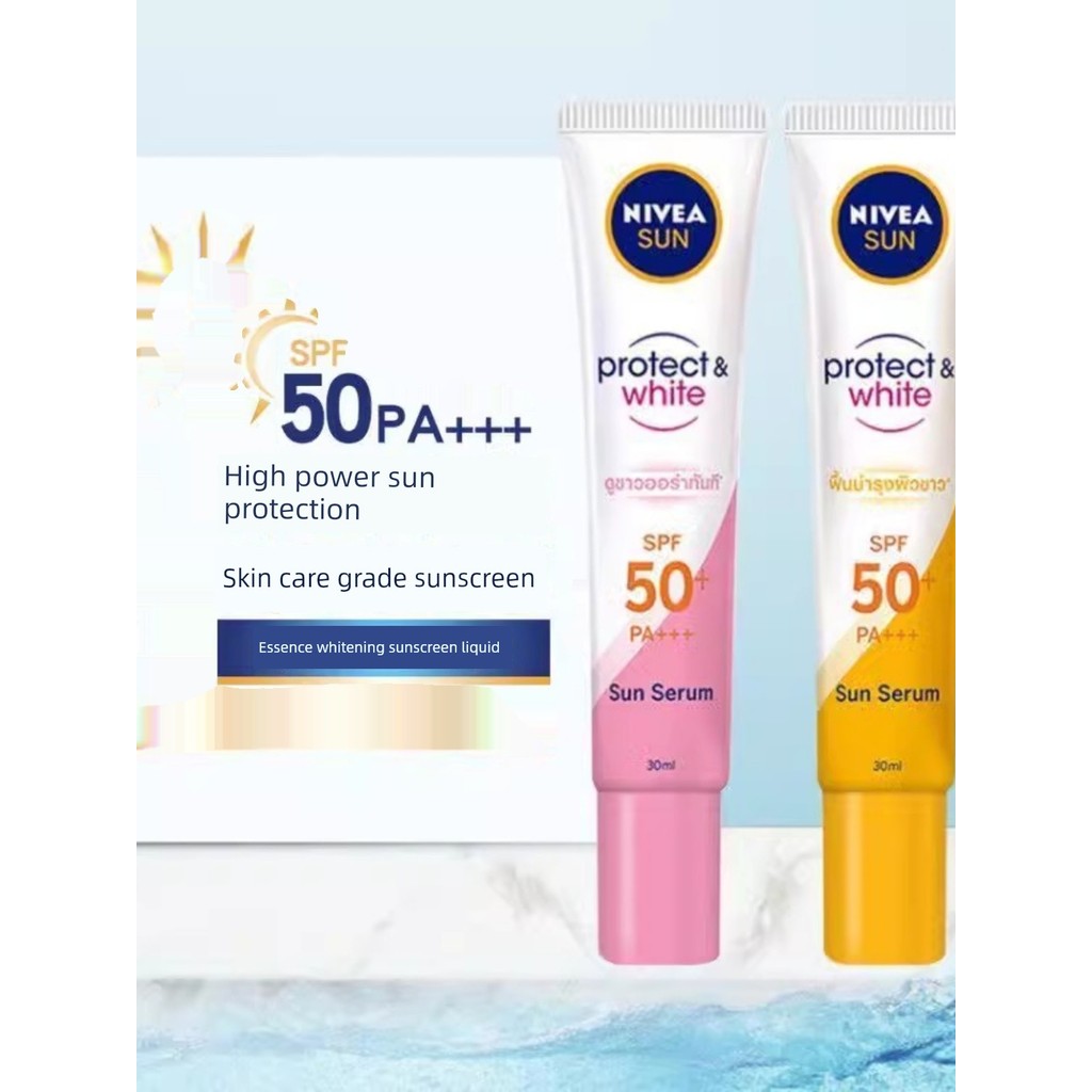 Kem chống nắng làm trắng tinh chất Nivea 30ml Sữa dưỡng da mặt chống oxy hóa làm sáng da chống tia c