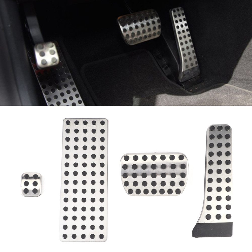 4 Chống Trượt Chân Ga Chân Miếng Lót Phù Hợp Cho Xe Mercedes Benz C E S W GLK CLS SLK AMG 10-19