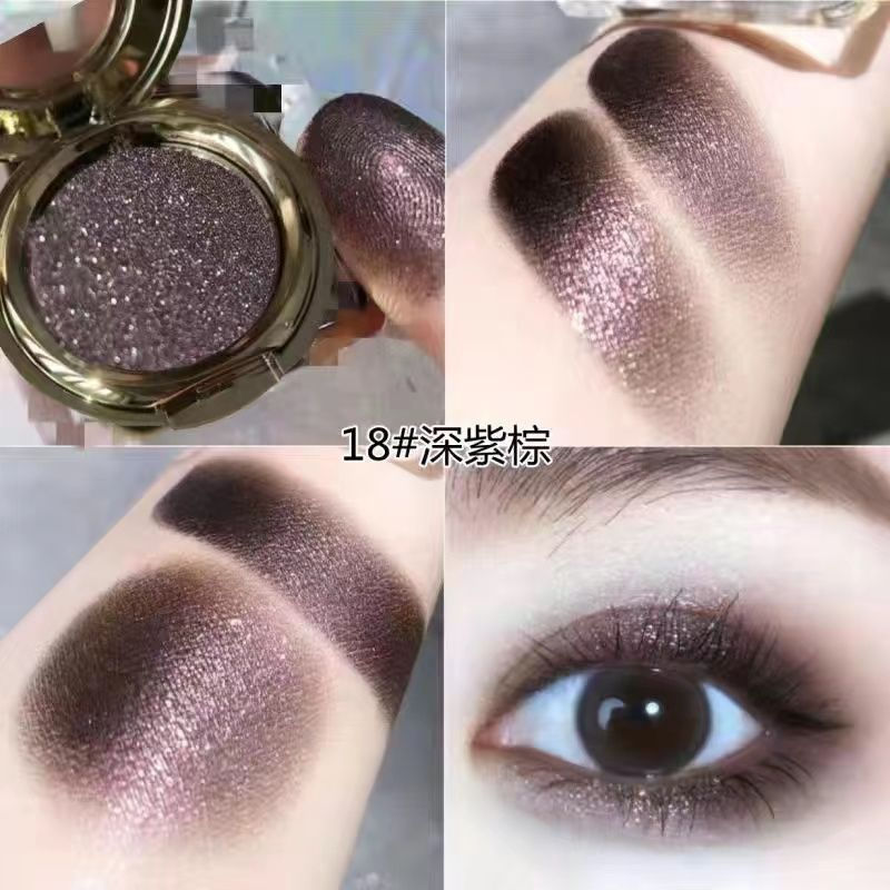 Light purple beads12y New waterproof shimmering eyeshadow in a single shade, mashed potato violet co