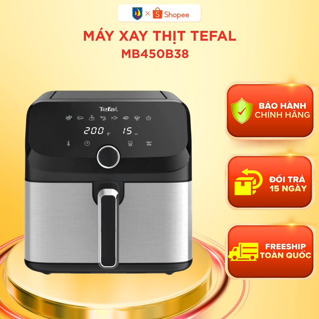 Nồi chiên không dầu điện tử Tefal EY855D68 EasyFry Mega 7.5L - Bảo hành 24 tháng
