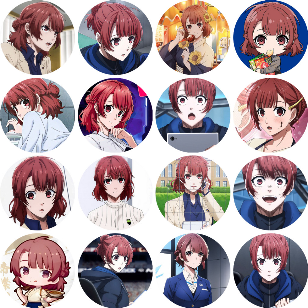 HUY HIỆU CÀI ÁO | Blue Lock Anri Teieri Button Badge - Pin Size 58mm | Pin Cài Nhựa