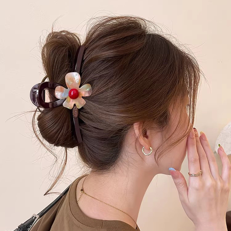 Kẹp tóc hoa Acetate hợp thời trang Kẹp tóc nữ