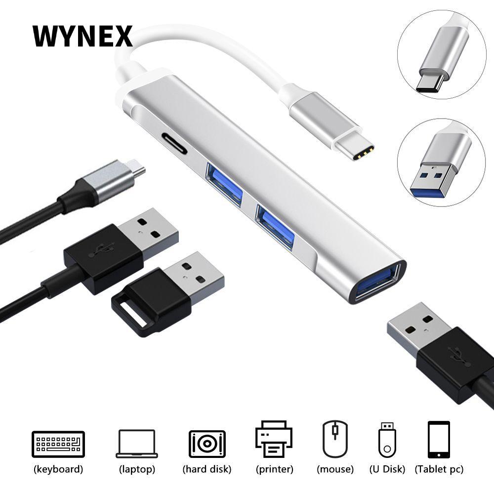 WYNEX USB C HUB Splitter Laptop PC 4 Cổng USB 3.0 Expander cho Dell