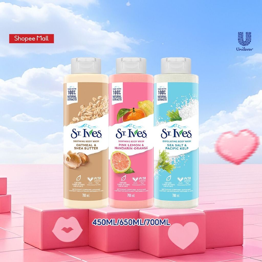 Sữa tắm dưỡng da ST.IVES (tùy chọn size và mùi)