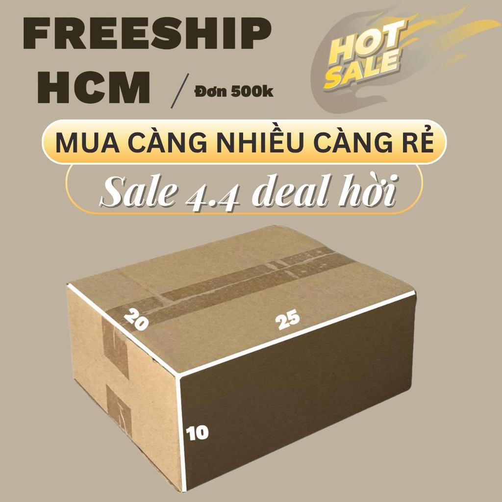 Hộp Carton Thường 25x20x10 Combo 50 Cái
