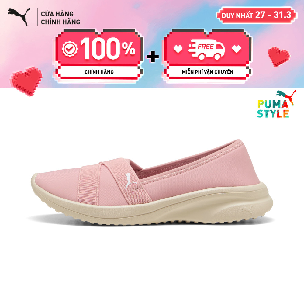 Giày Thời Trang PUMA Nữ Adelina 2 Rosy Outlook-White Màu Hồng