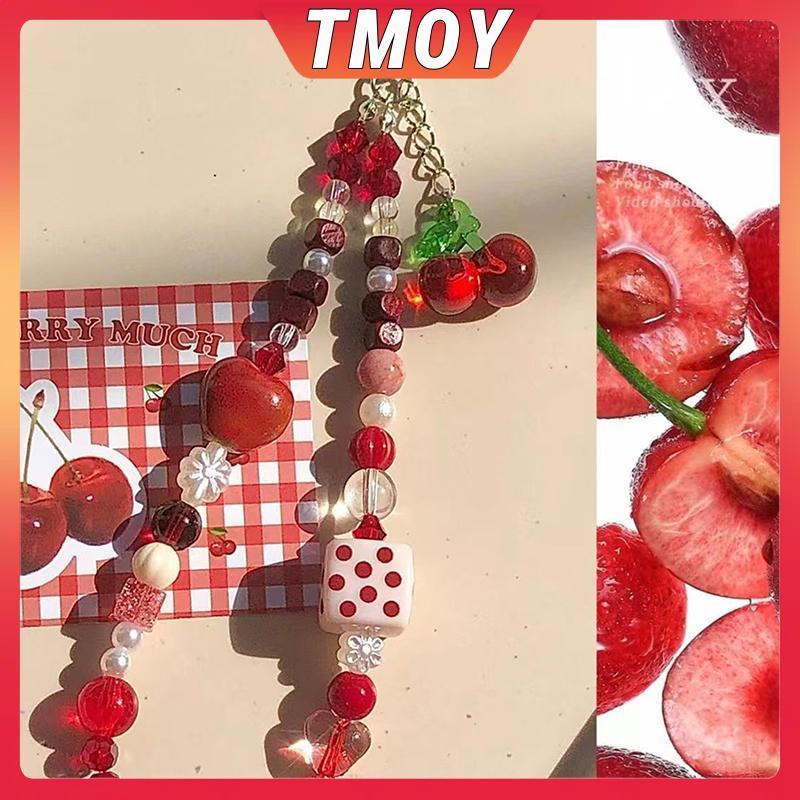 TMOY Anh Đào Mặt Dây Chuyền Điện Thoại Di Động Dây Xích CCD Camera Sling Dây Cổ Alcove Mặt Dây DIY H