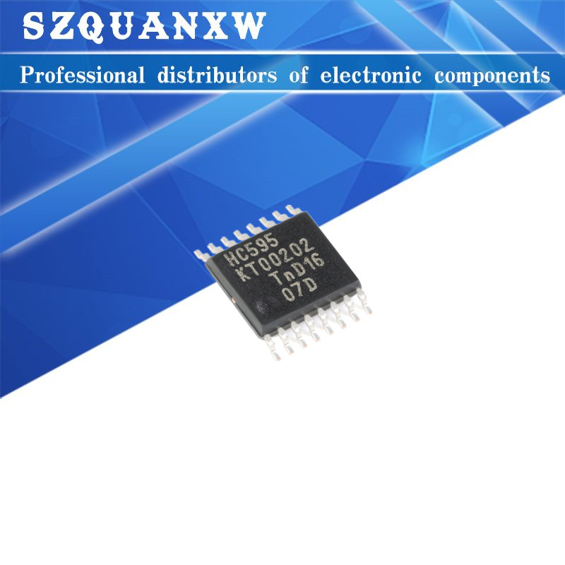 10 ✷ 74HC595PW TSSOP-16 74HC595 TSSOP16 HC595PW TSSOP SN74HC595PWR SMD