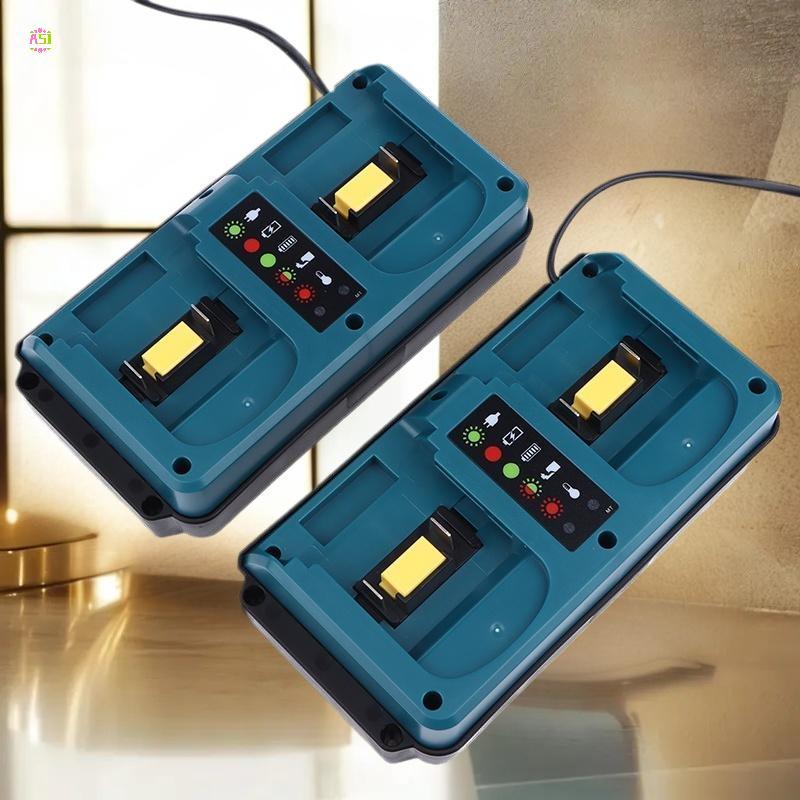 ASI Dành Cho Makita 18-20V Sạc Mini Di Động Kép Cổng Sạc BL1860B BL1850B BL1830 BL1840B BL1860 L1845