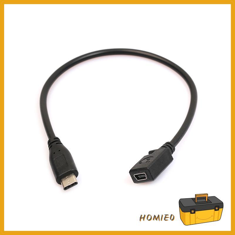 Cáp dữ liệu sạc HOMIE Type C USB 3 1 Nam sang Mini USB Nữ cho Nexus 6P