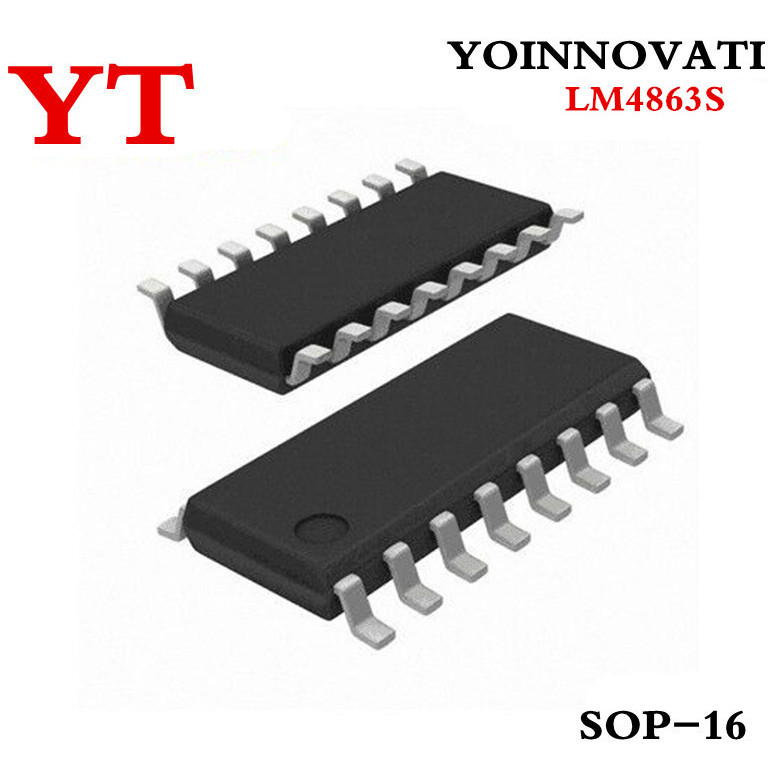 10 Chiếc LM4863S LM4863 4863 SOP-16 IC AMP AUDIO PWR 3.2W AB 16SOIC Chất Lượng Tốt Nhất