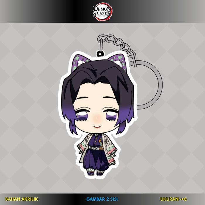 [Demon Slayer] Gantungan kunci akrilik & strap handphone full akrilik karakter obanai anime demon sl