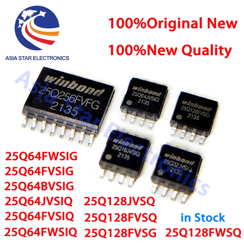 5 CÁI 25Q64FVSIG 25Q64FWSIG 25Q64BVSIG W25Q64FVSIG W25Q64FWSIG W25Q64BVSIG sop-8 Chip IC