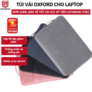Túi đựng laptop vải oxford cho macbook air pro 11 12 13 14 15 16 inch Chống sốc dày